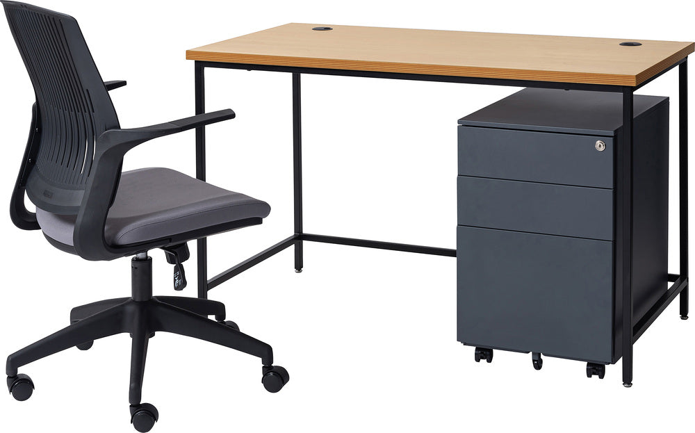 勉強机 シンプルデスク テーブル アジャスター