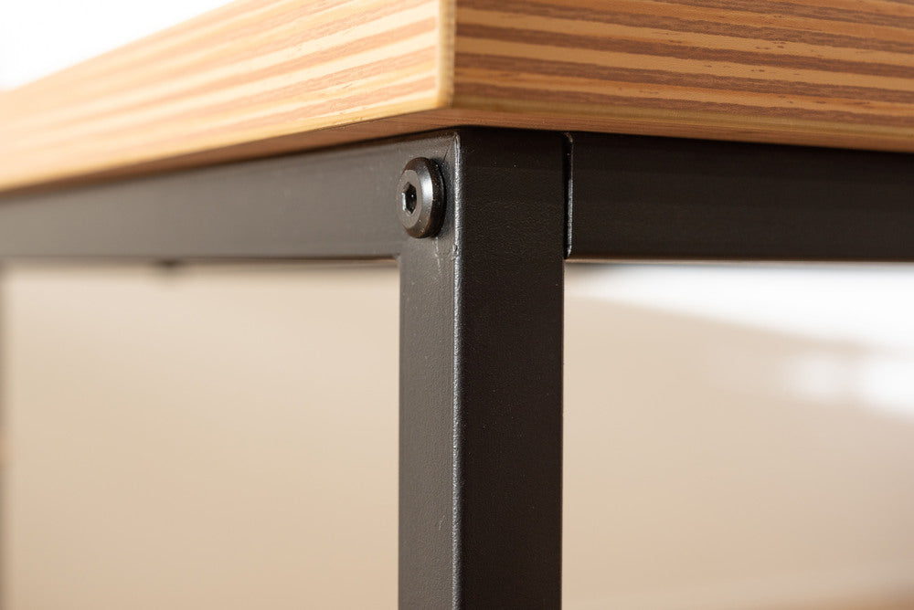 アジャスター付 PCデスク オフィスデスク W120 D60 ワゴンデスク ナチュラル デスク【az-ooff】