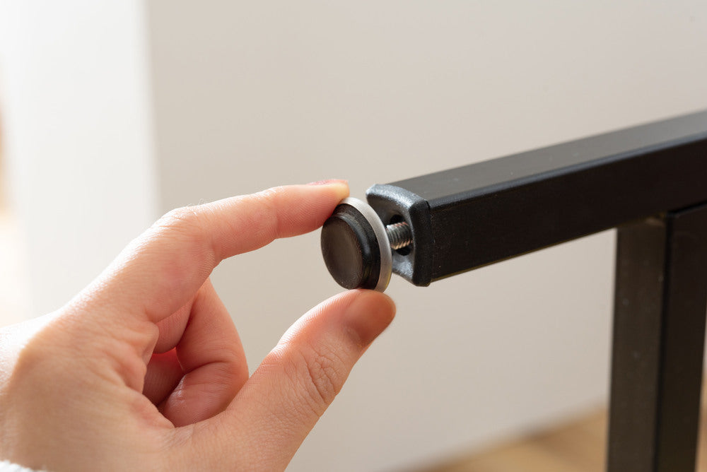 アジャスター付 PCデスク オフィスデスク W120 D60 ワゴンデスク ナチュラル デスク【az-ooff】