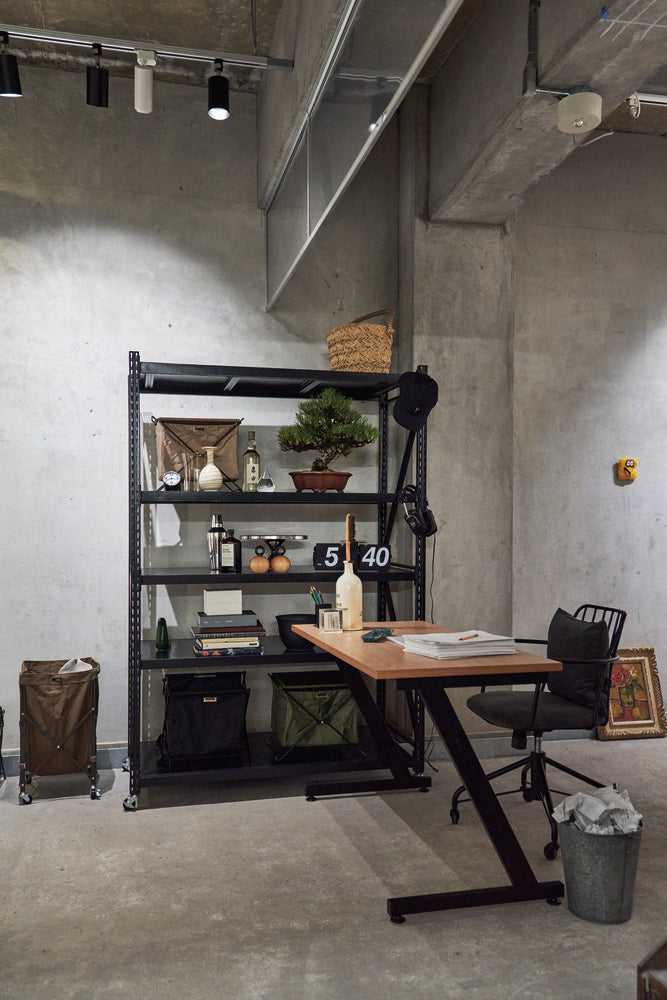 アジャスター付 PCデスク オフィスデスク W120 D60 ワゴンデスク ナチュラル デスク【az-ooff】