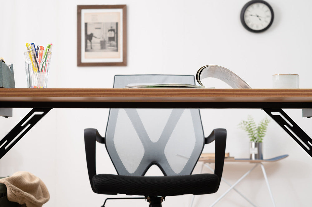 アジャスター付 PCデスク オフィスデスク W120 D60 ワゴンデスク ナチュラル デスク【az-ooff】