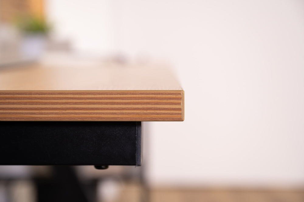 アジャスター付 PCデスク オフィスデスク W120 D60 ワゴンデスク ナチュラル デスク【az-ooff】