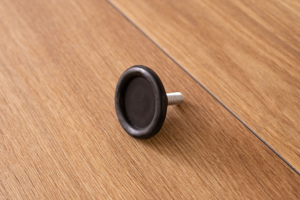 アジャスター付 PCデスク オフィスデスク W120 D60 ワゴンデスク ナチュラル デスク【az-ooff】