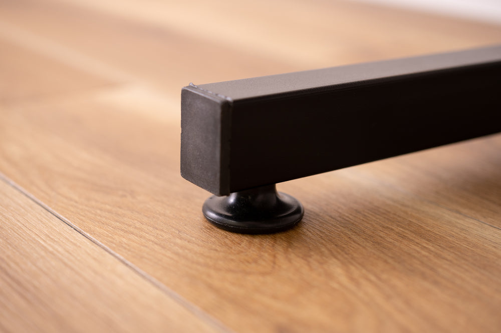 アジャスター付 PCデスク オフィスデスク W120 D60 ワゴンデスク ナチュラル デスク【az-ooff】