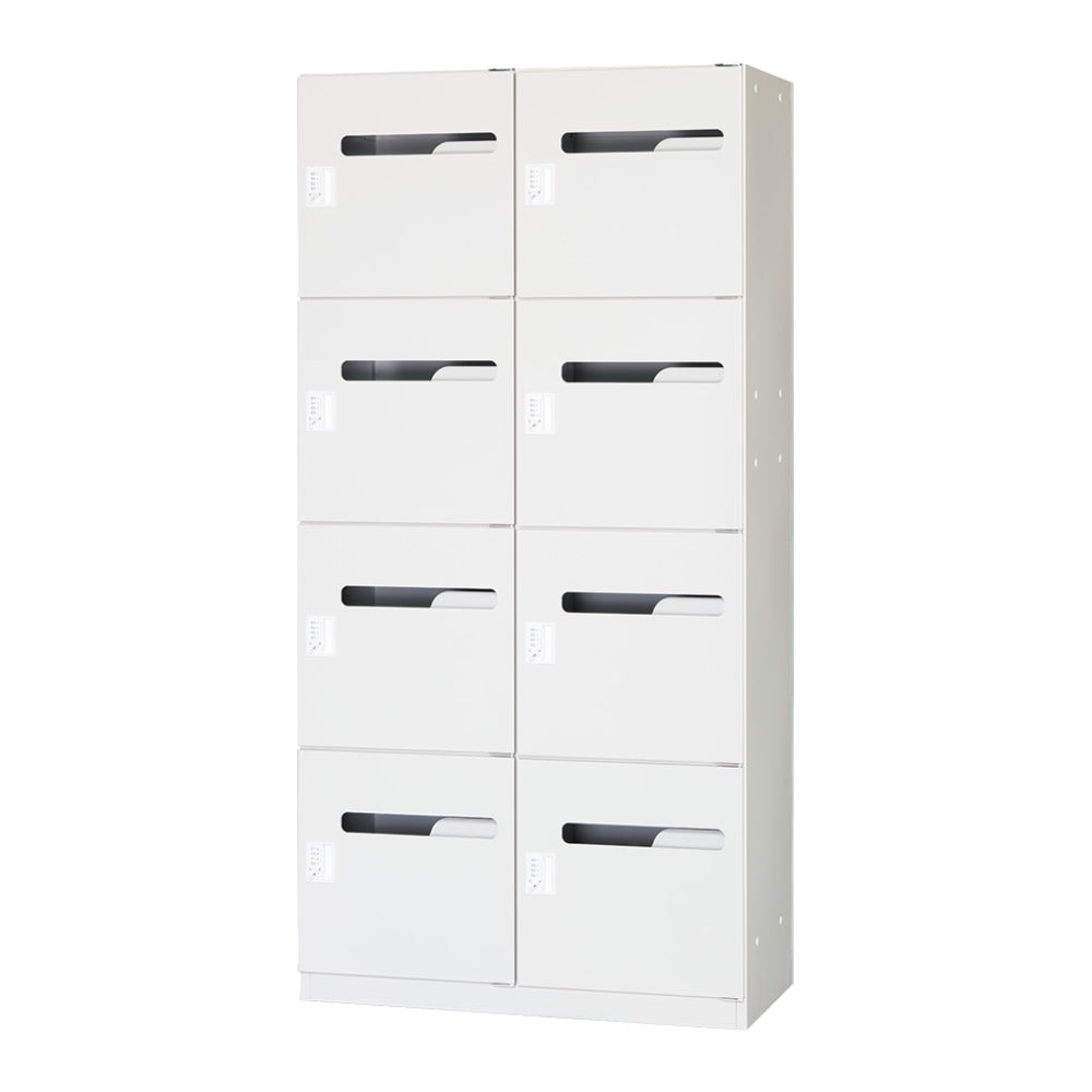 2列4段 鍵付きロッカー 大型投入口