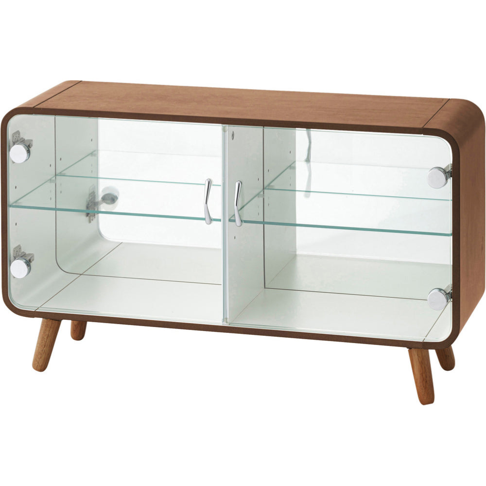 シューズラック 本格コレクター向け ロータイプ ガラス板