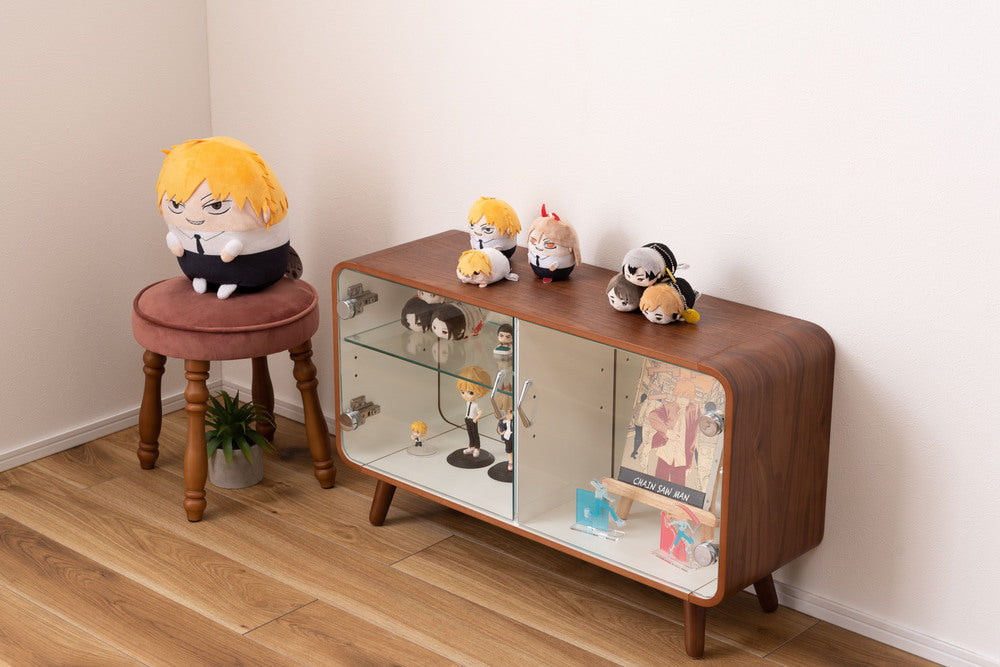 コレクションシェルフ ラック 棚 フィギュアケース ガラスラック リビング収納【az-poft-611】