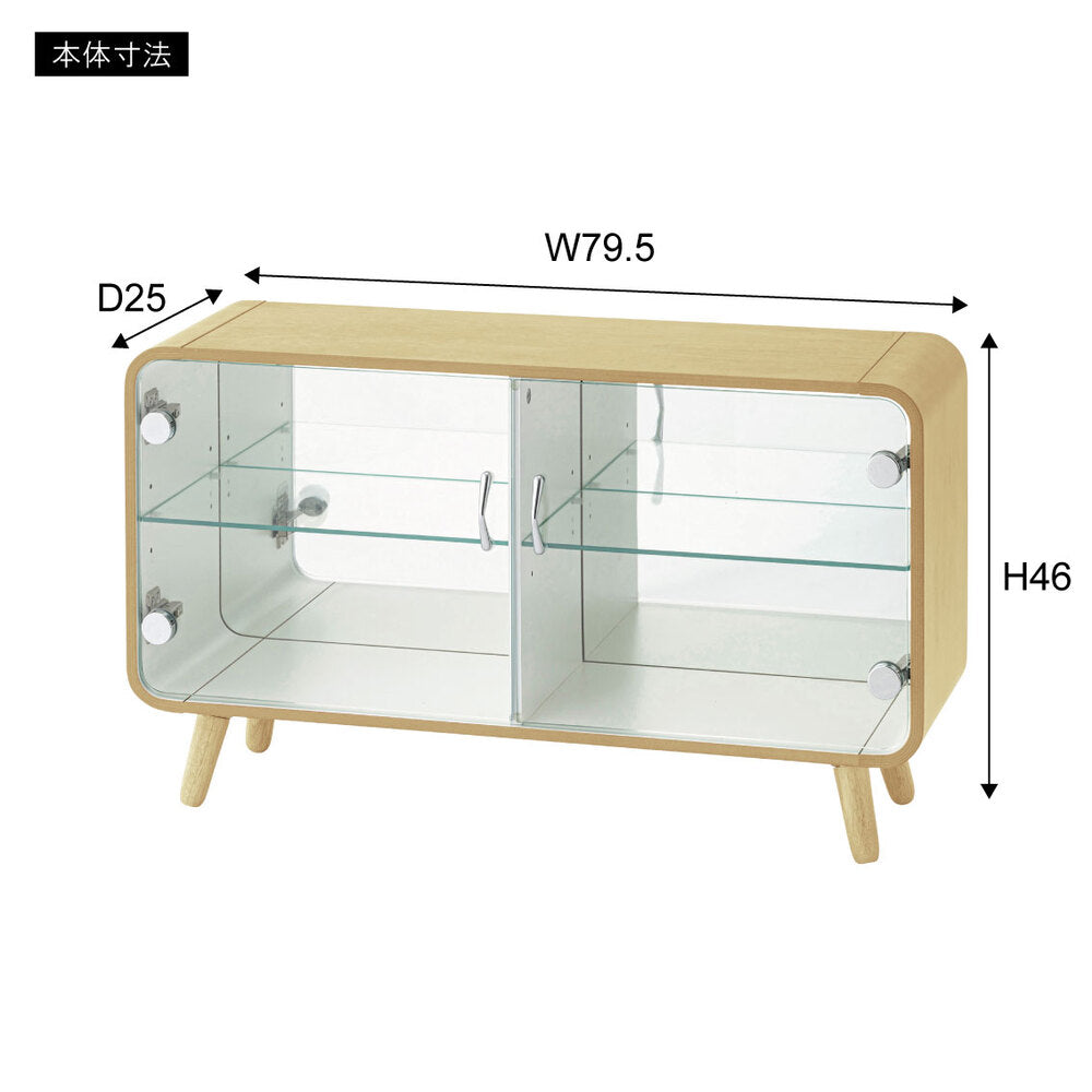 コレクションシェルフ ラック 棚 フィギュアケース ガラスラック リビング収納【az-poft-611】