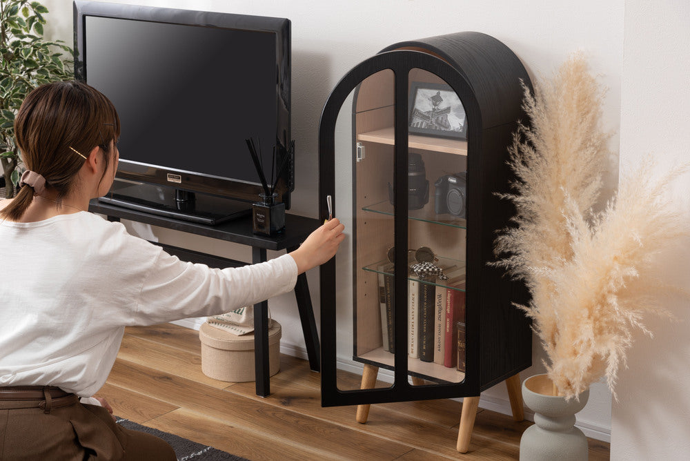 木製 リビングルーム シェルフ