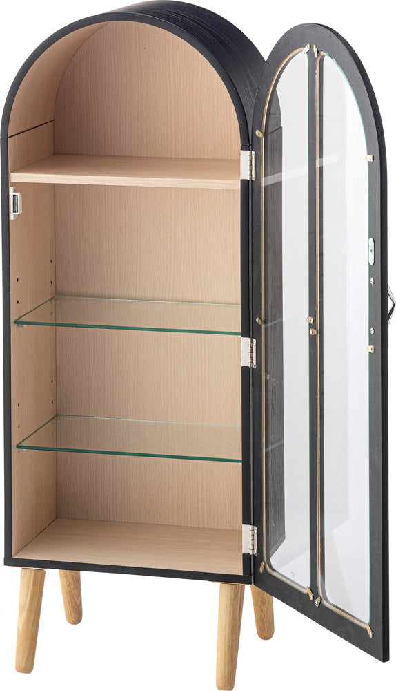 アーチ型 ガーリー コレクションシェルフ ラック 棚 フィギュアケース ガラスラック【az-poft-621】