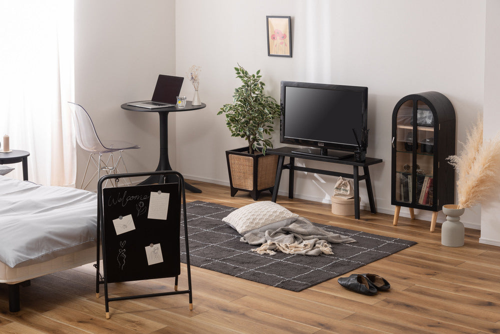 収納 アーチ型 ブラック