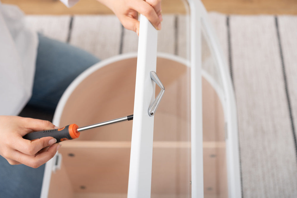 アーチ型 ガーリー コレクションシェルフ ラック 棚 フィギュアケース ガラスラック【az-poft-621】