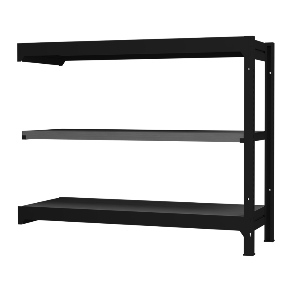 コーナーキャップ付き 耐荷重200kg スチールラック