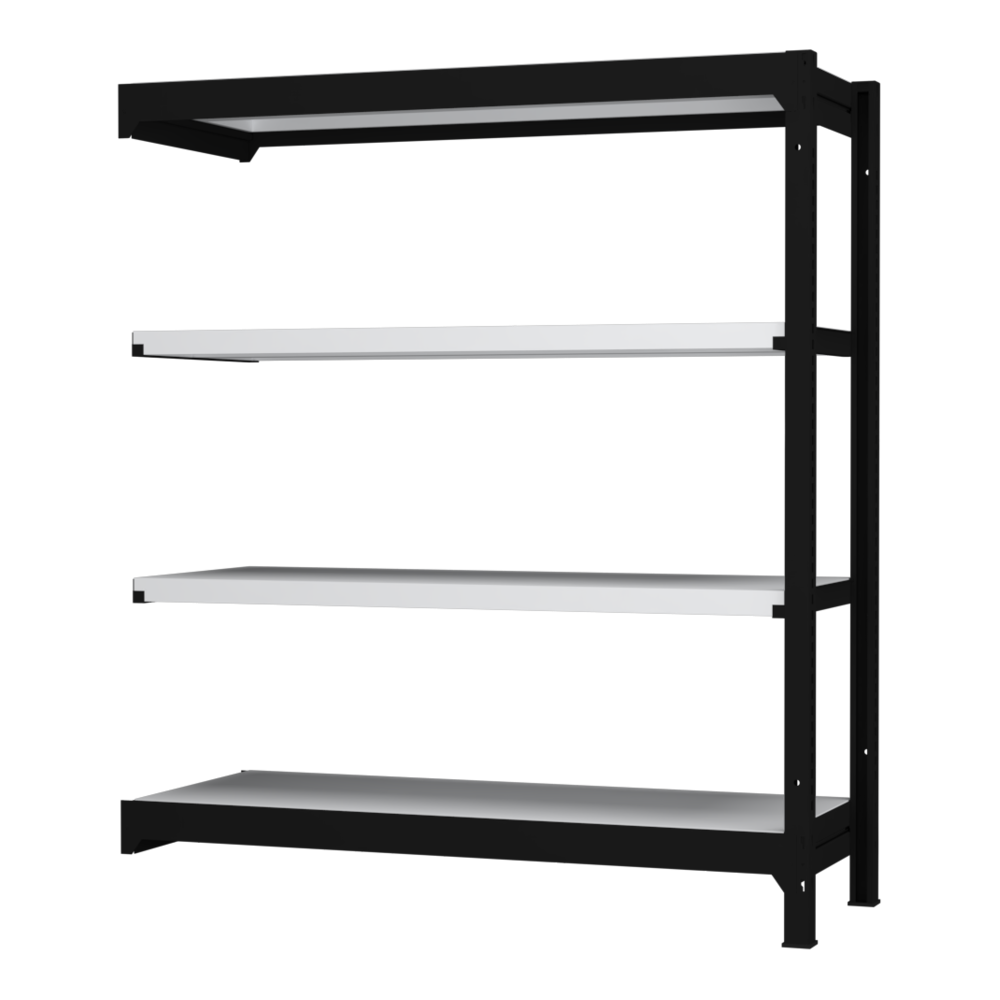 ボルトレスラック H1400 コーナーキャップ付き