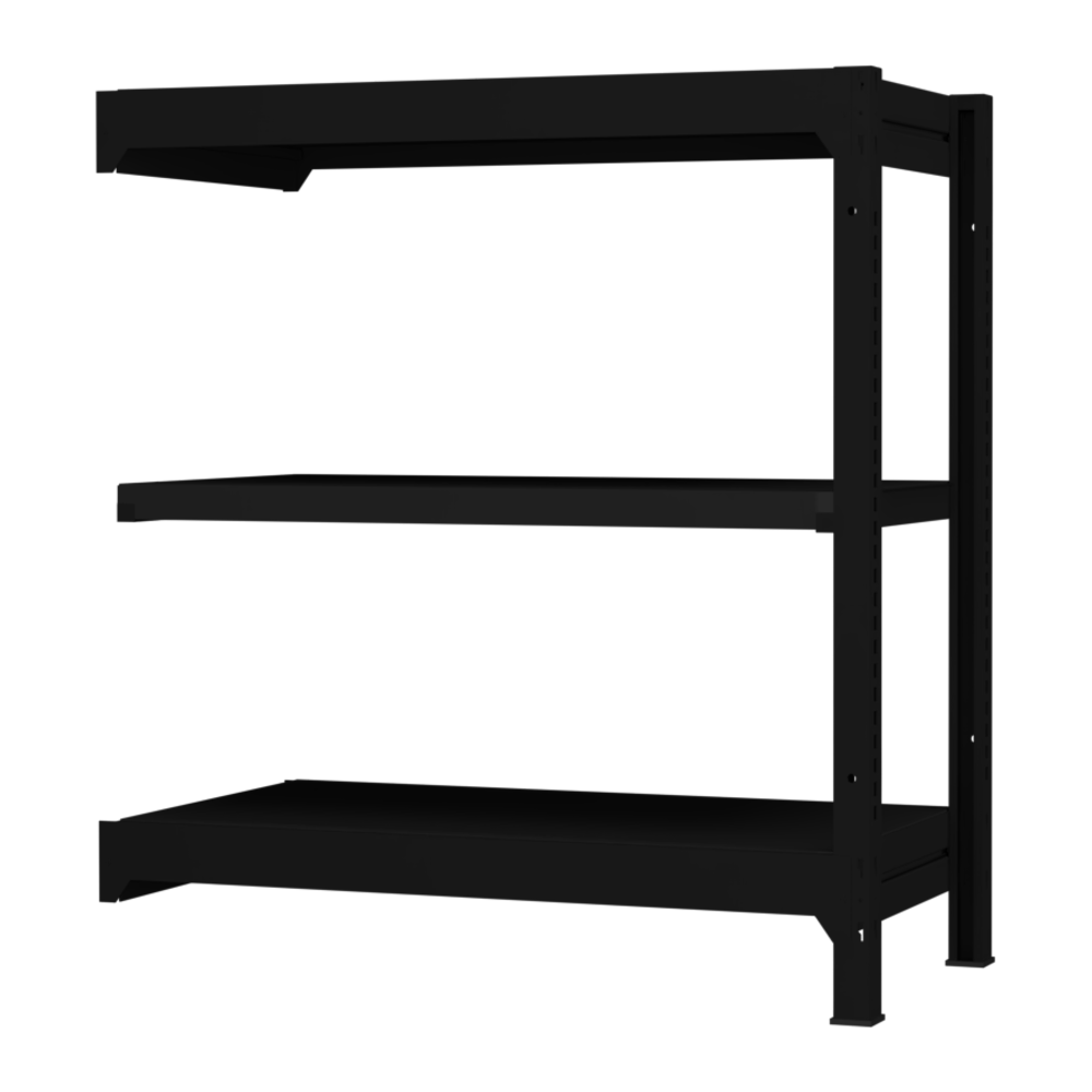 連結可能 ブラック ボルトレスラック