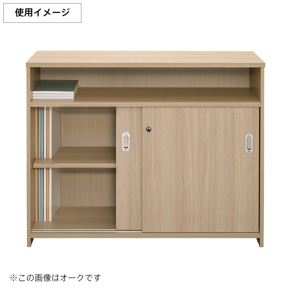 受付やエントランスの収納スペースを効率的に活用できるハイカウンター書庫型