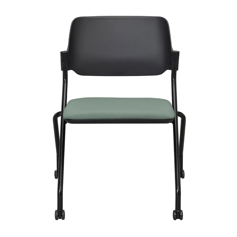 平行スタッキング 肘無し 折りたたみチェア