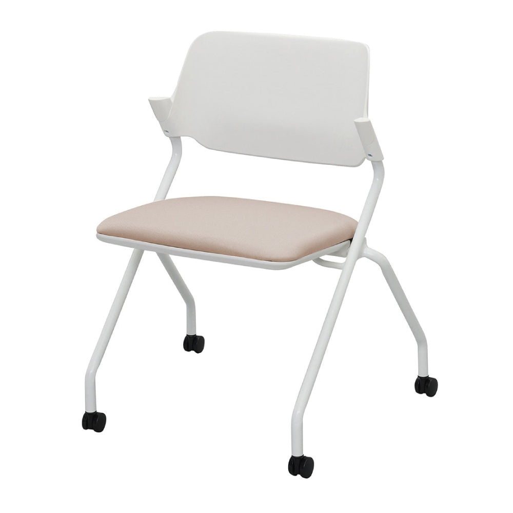 平行スタッキング ネスティングチェア ラテベージュ