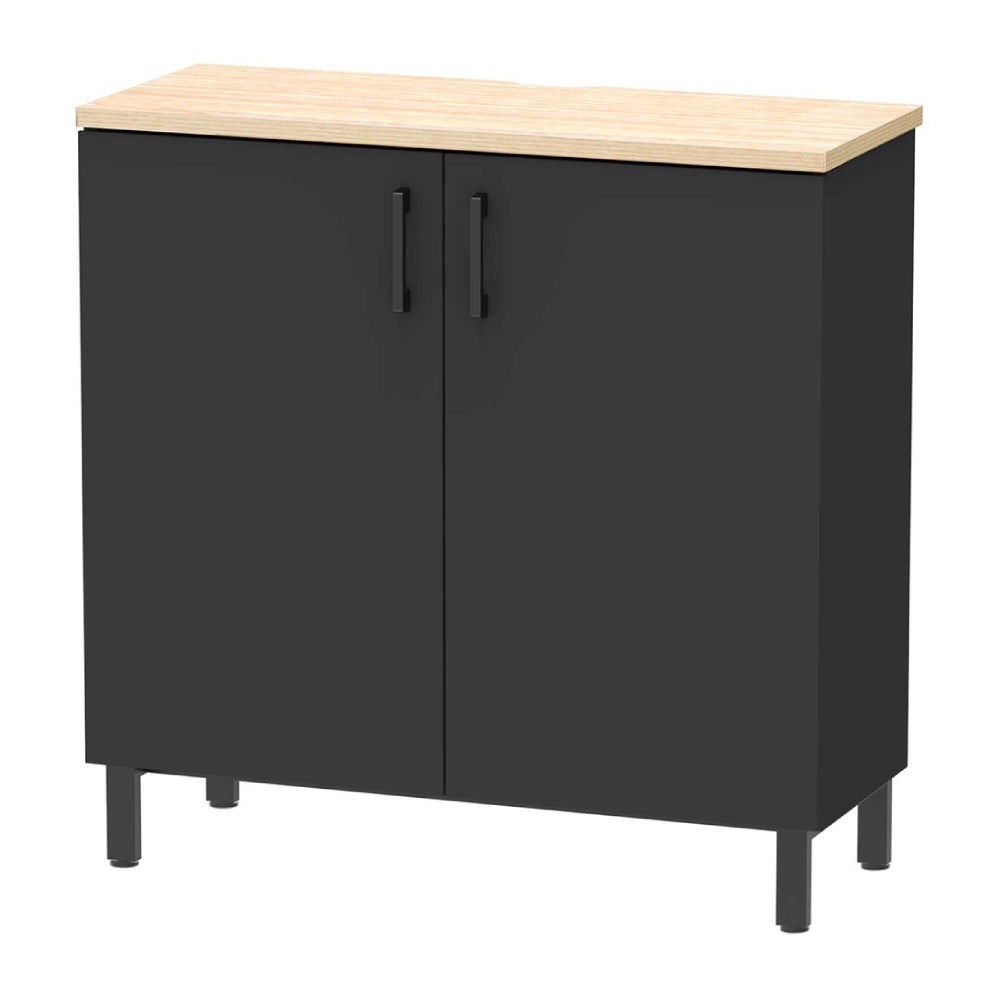 ハイカウンター 開き扉タイプ ブラック