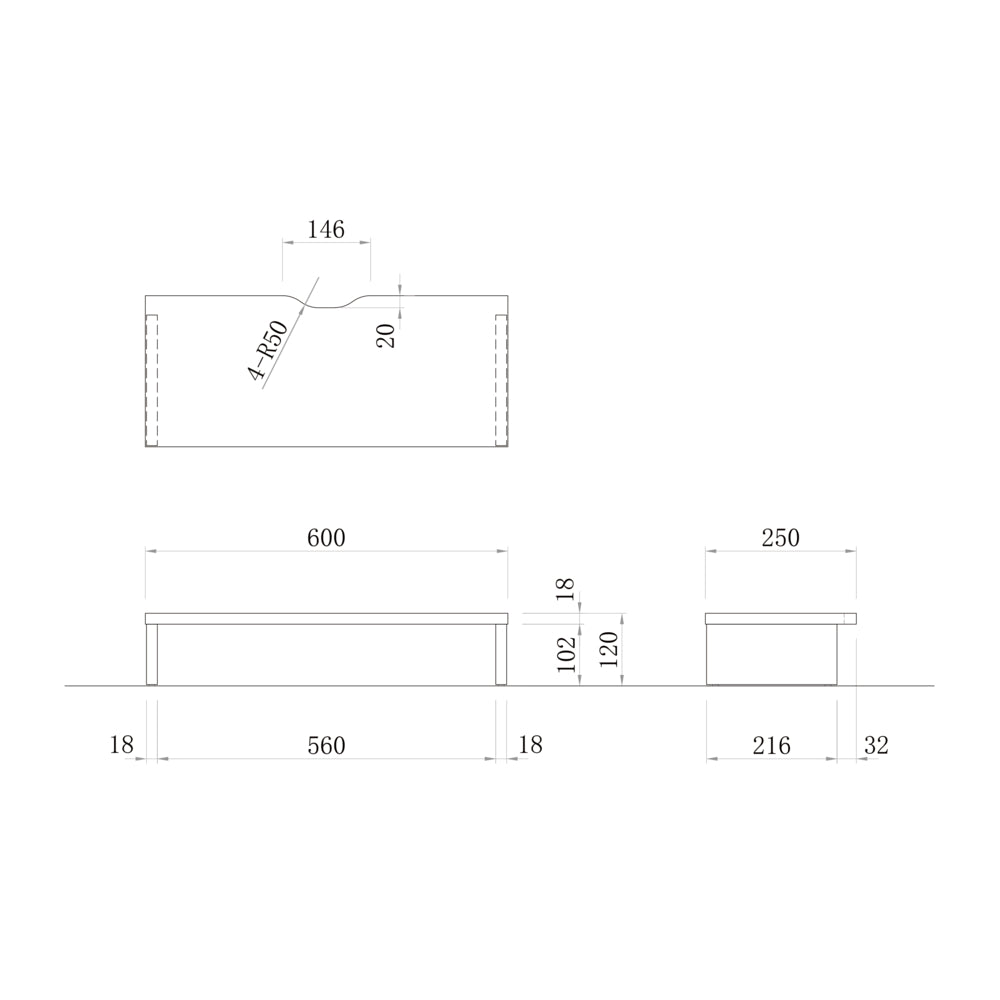サイズ コンセント無し 机上PCラック