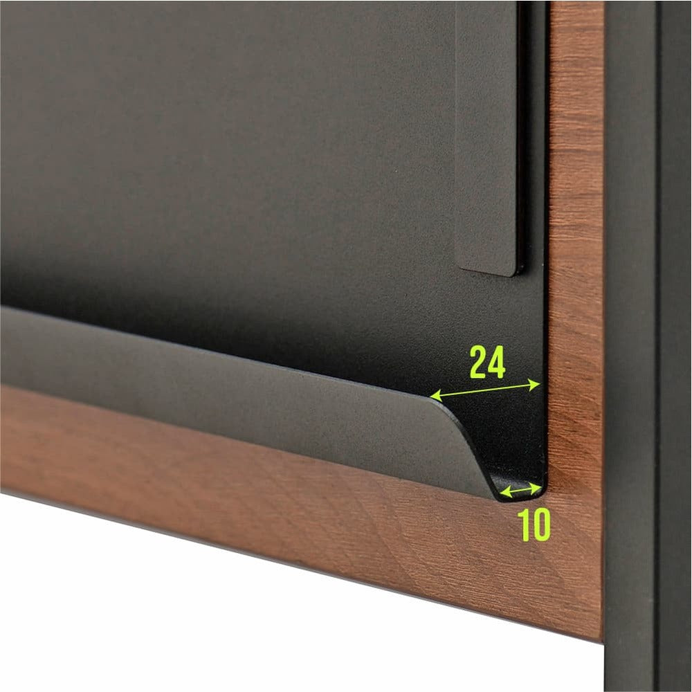 掲示面下の受け マグネットバー 冊子の設置