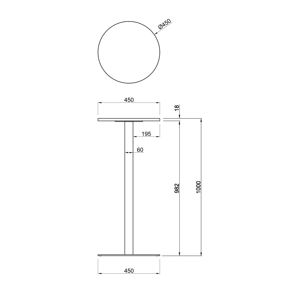 法人様限定 リスタ カフェテーブル 丸形 サイドテーブル 休憩室 ミーティング ラウンジ ロビー【rfrct_r】