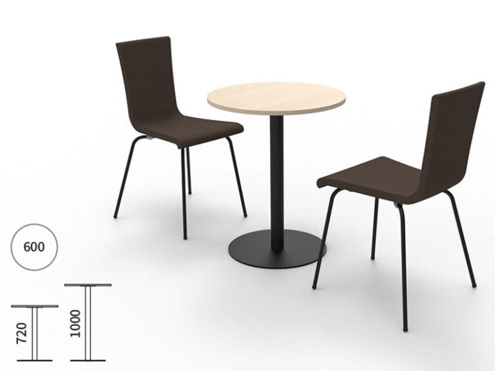 カフェスペース 丸型テーブル ナチュラル