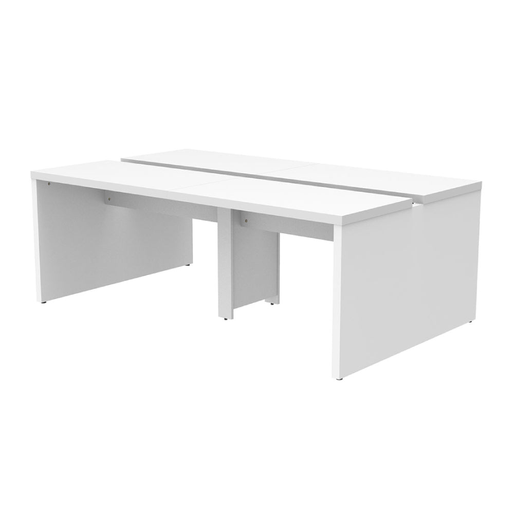 ホワイト フリーアドレス用デスク 配線対応