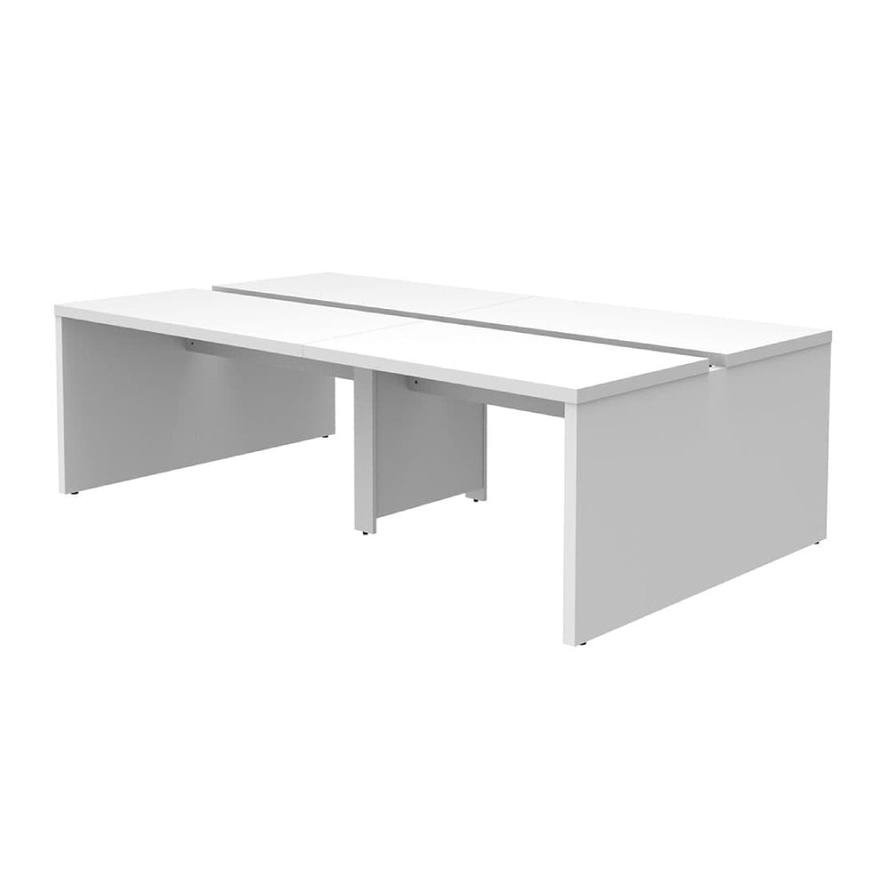 ホワイト 電源コードを通せる中間脚