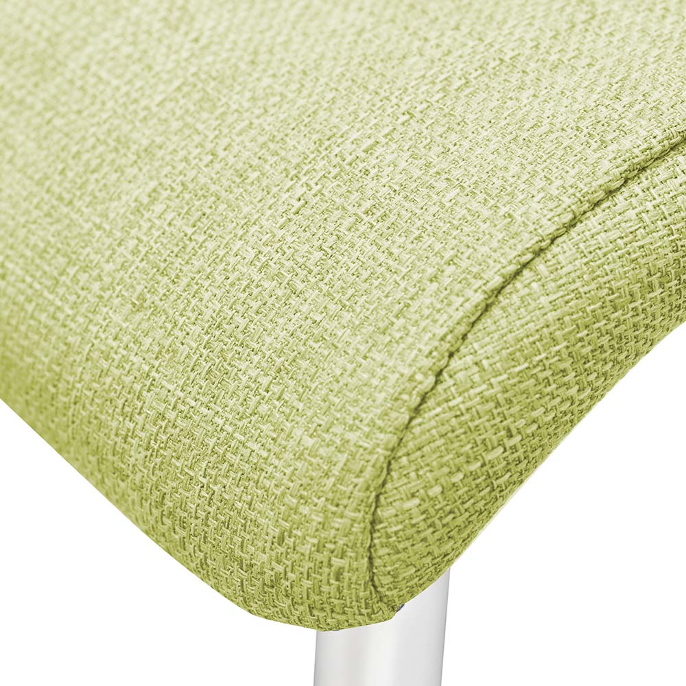 ライム ホワイト脚 おしゃれなチェア