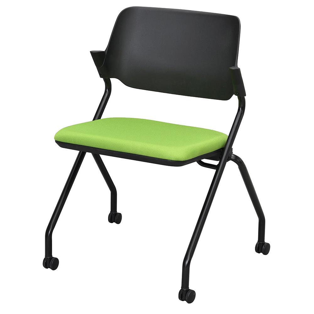 折りたたみ式 ミーティングチェア リーフグリーン
