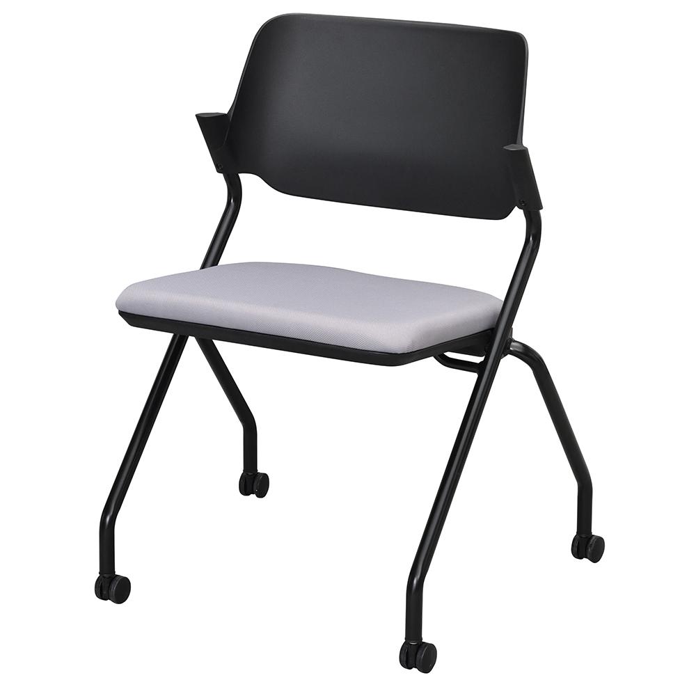 ニュートラルグレー スタックチェア 平行スタッキング