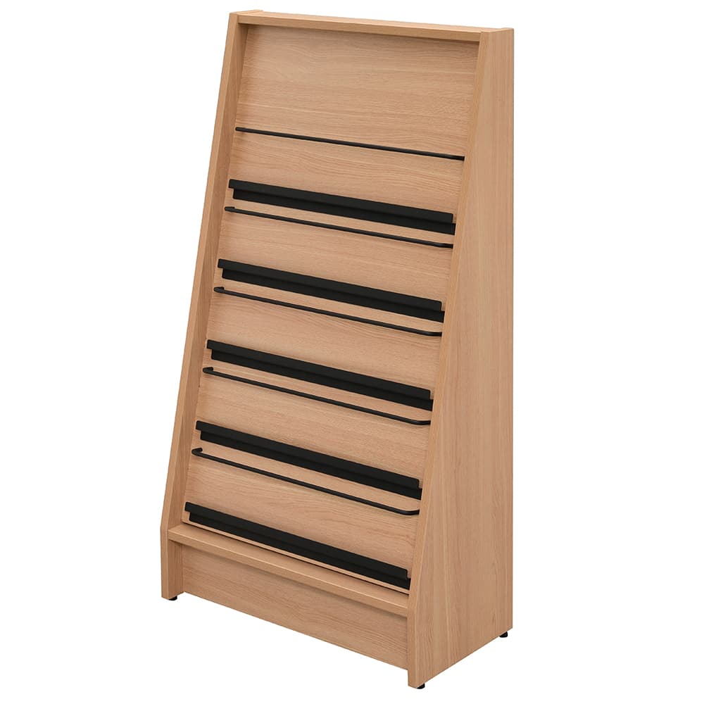 カタログスタンド オーク 5段2列