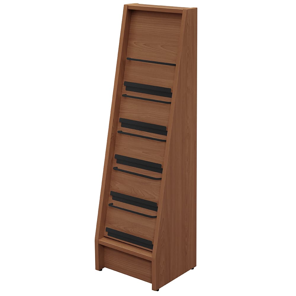 カタログホルダー 5段1列 ウォルナット