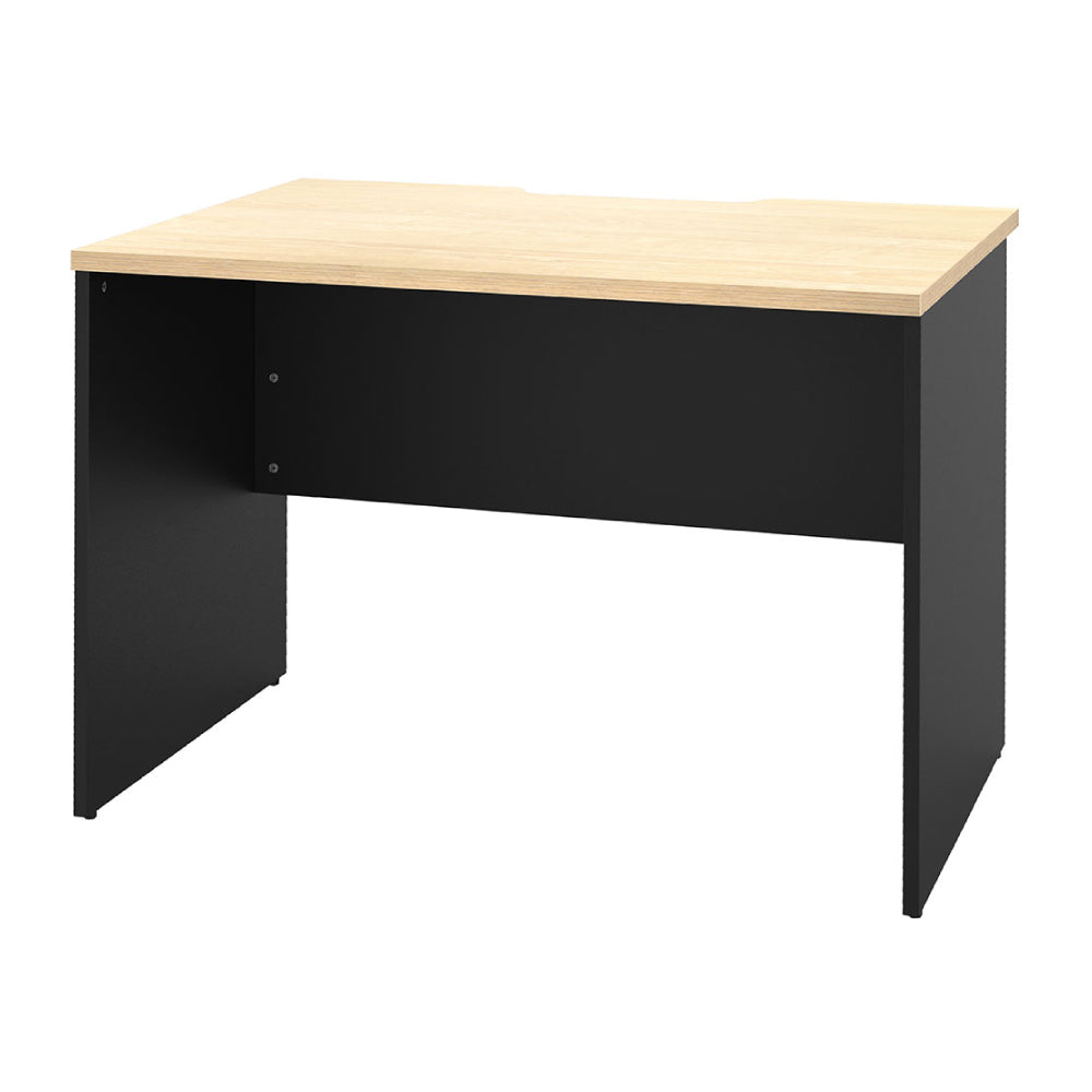 オフィステーブル ブラック脚 ナチュラル天板