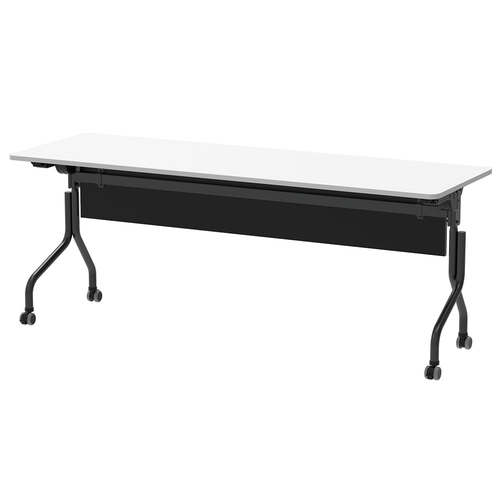 ミーティングテーブル レバーあり ホワイト天板