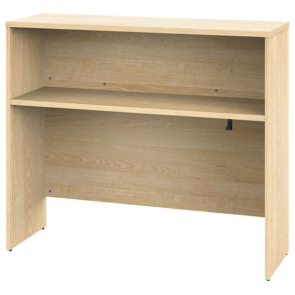 プラン木製デスク ナチュラル天板 切り欠け