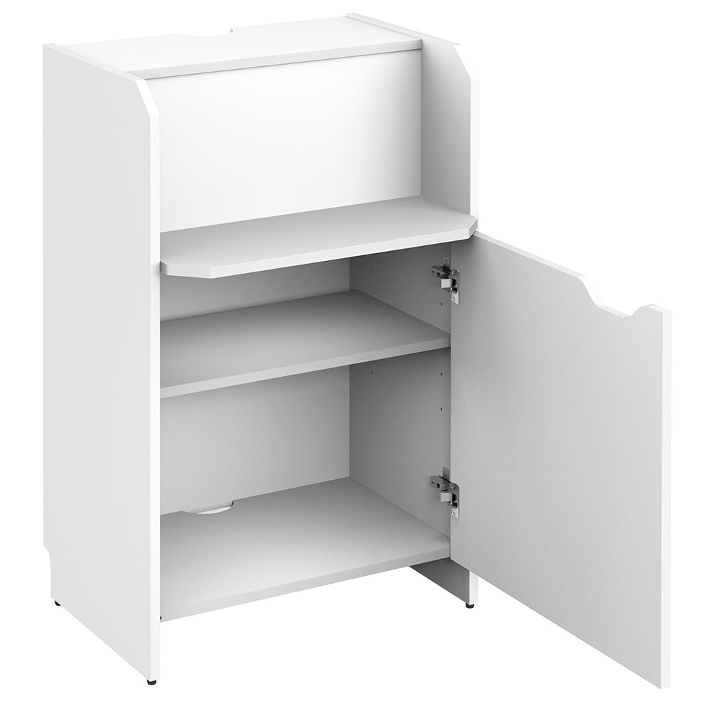 受付家具 開き扉 可動棚