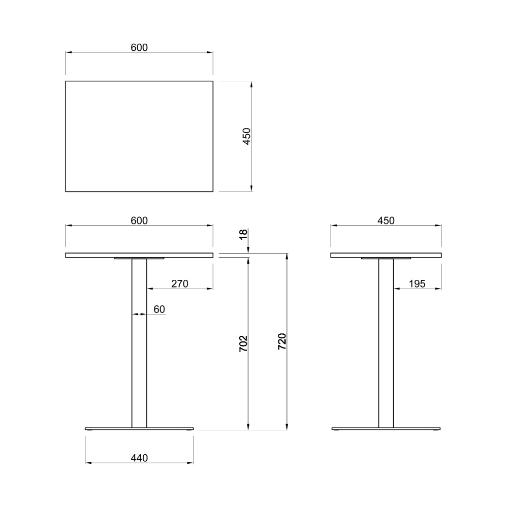 サイズ W600 ワークテーブル