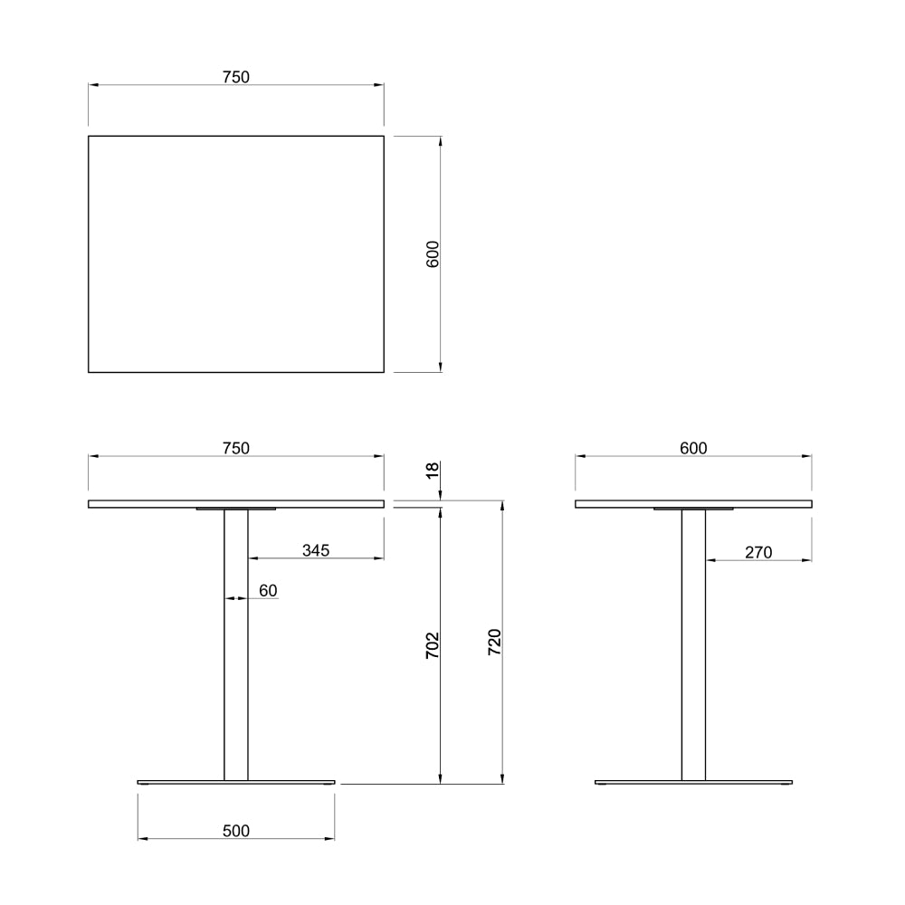 W750 商品サイズ 2タイプの高さ