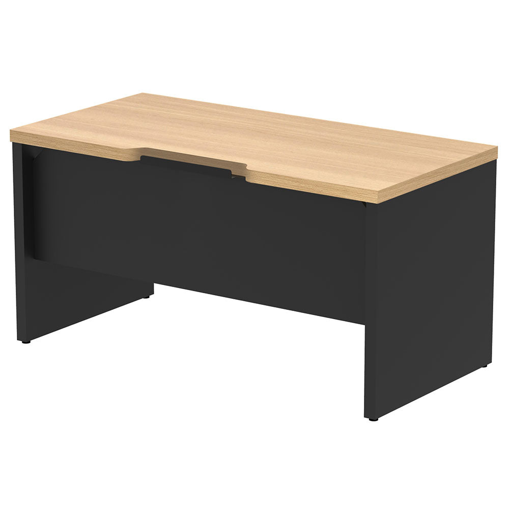 オフィス机 ハーフデスク 切り欠けあり