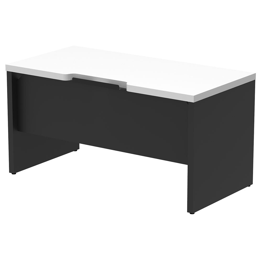 フリーアドレス用ハーフデスク 切り欠けあり