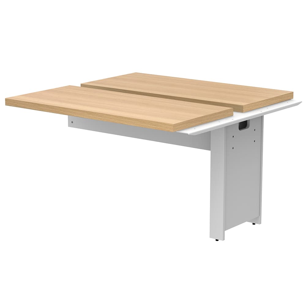 ナチュラル天板 ホワイト脚 ミーティング用テーブル