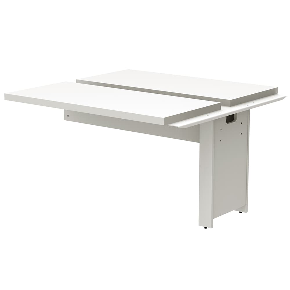 ホワイト パソコンデスク 増連用デスク