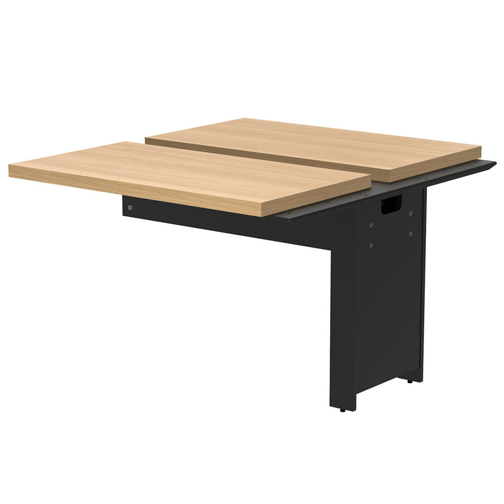 ブラック脚 ナチュラル天板 ミーティングテーブル