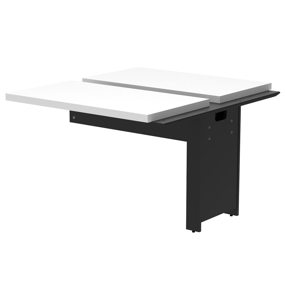 ホワイト天板 ブラック脚 オフィスデスク