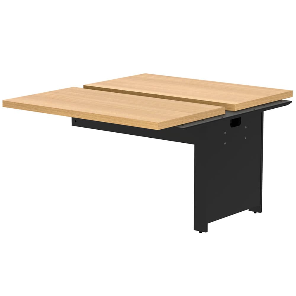 ブラック オフィステーブル ナチュラル