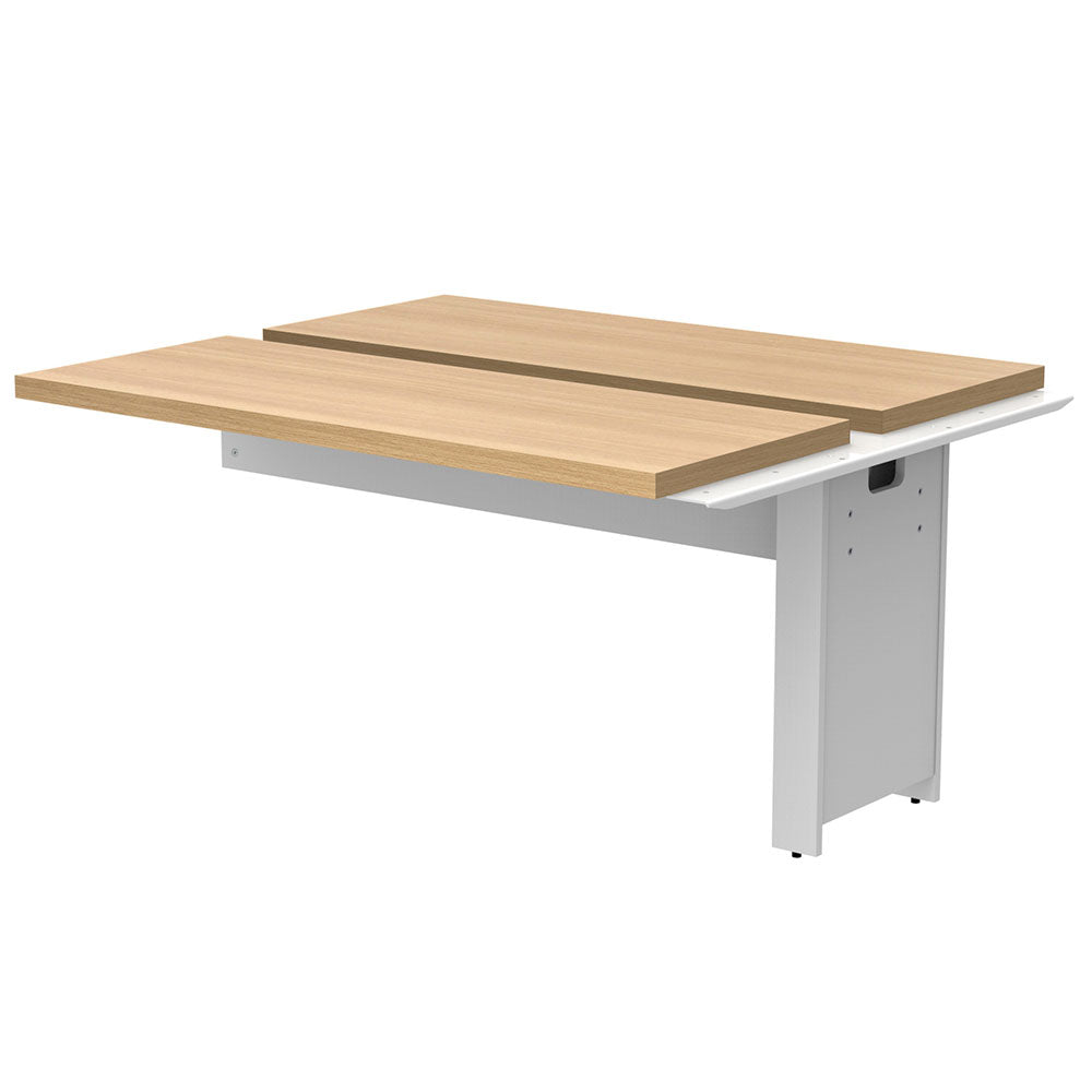 ナチュラル天板 ホワイト脚 オフィスデスク