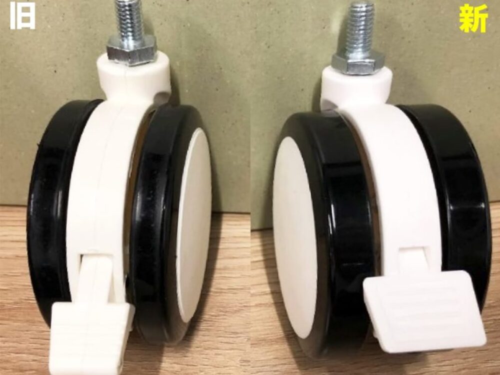 ストッパー付き 4個 キャスターの動きとロック