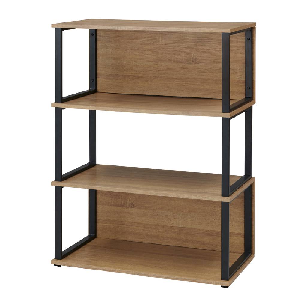 シェルフ 3段 古木調